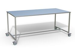 Table acier inoxydable à 1 plateau 200x100x90 cm Table acier inoxydable