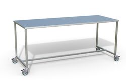 Table acier inoxydable à 1 plateau 200x80x90 cm Table acier inoxydable