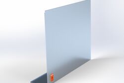 Protection bord de caisse translucide avec pli covid-19 Protection physique